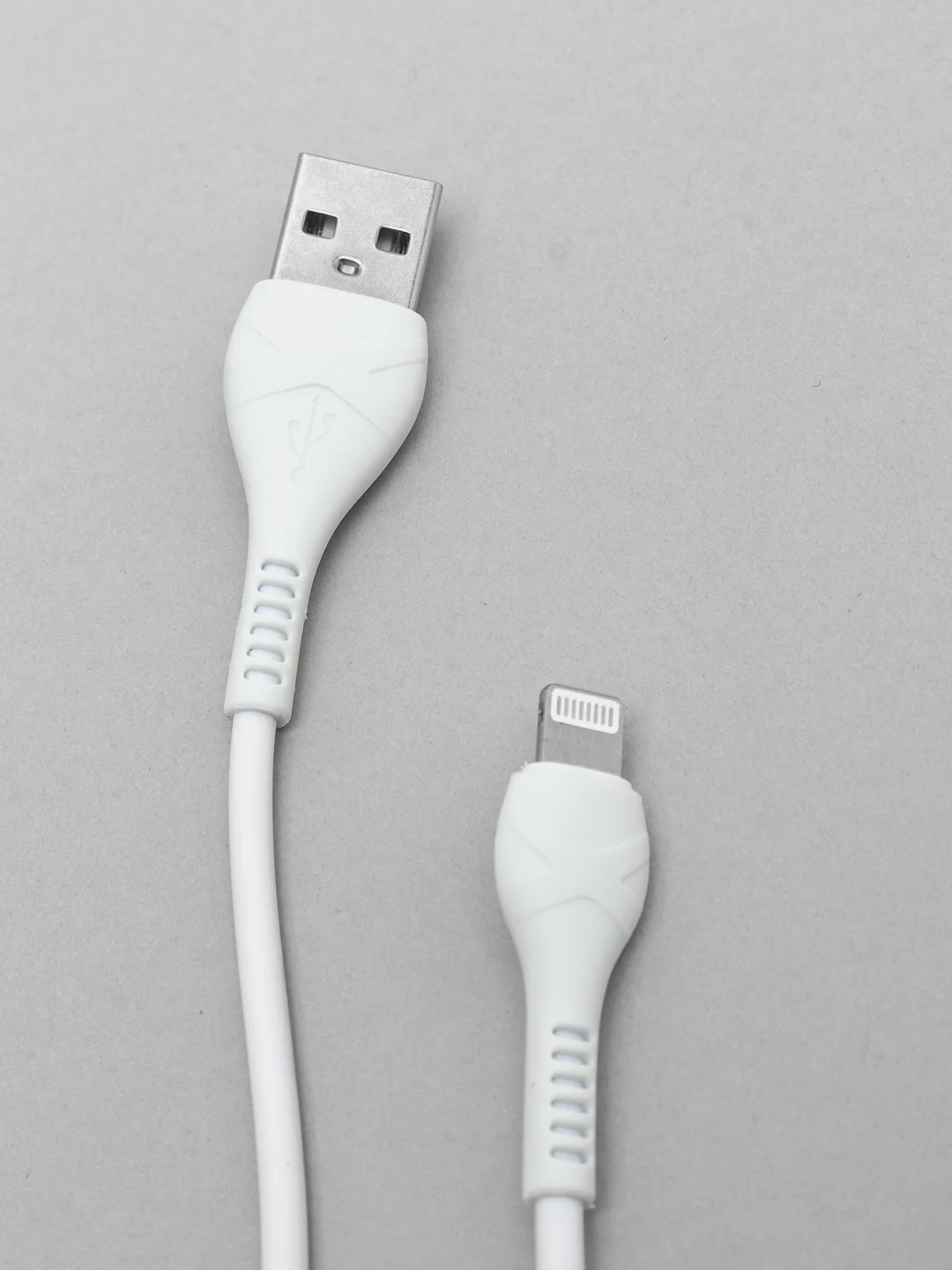 Белый кабель зарядный HOCO X37 Lightning для Apple iPhone, до 2.4А, 1 м