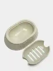 Серый меланж мыльница для ванной Вязаное плетение
