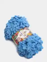 Голубой пряжа Alize Puffy Fine