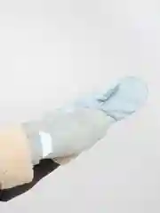 Бежевый женские варежки с мехом