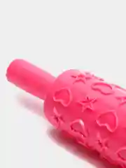Тёмно-розовый скалки фактурные