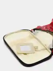 Фуксия косметичка женская, квадратная