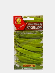 Горох сахарный овощной Иловецкий без пергаментного слоя, семена (Аэлита)