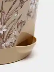 Бежевый меланж кашпо / горшок для цветов IDEA "НИКА ДЕКО"