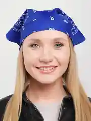 Индиго бандана на голову