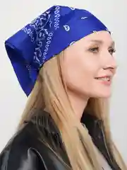 Индиго бандана на голову