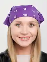 Фиолетовый бандана на голову