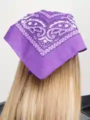 Фиолетовый бандана на голову