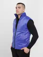 Синий жилет мужской утеплённый