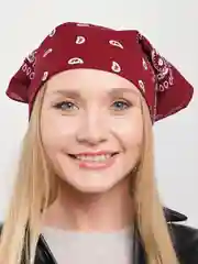 Бордовый бандана на голову