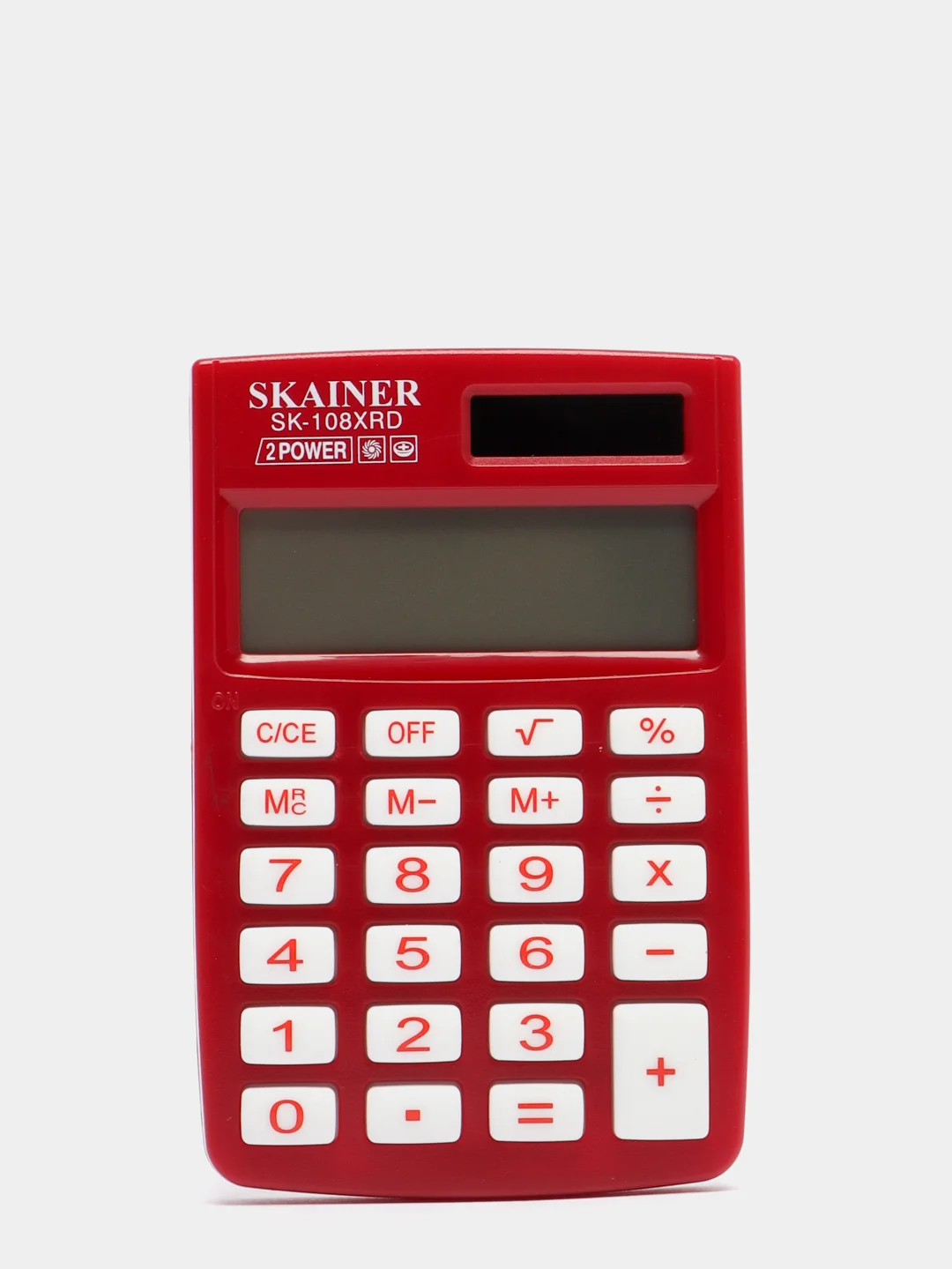 Красный калькулятор SKAINER SK-108X карманный