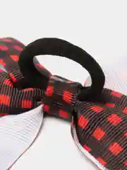 Черный бантики на резинке / Школьные банты /