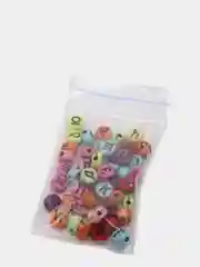 Красный бусины с буквами круглые русские цветные, бисер