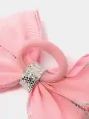 Розовый бантик на резинке / Школьные банты /