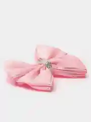 Розовый бантик на резинке / Школьные банты /