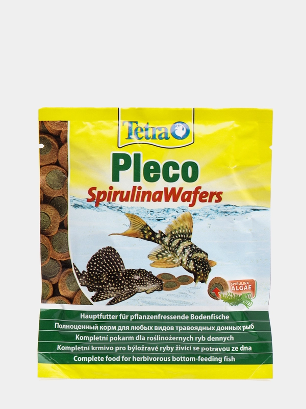 Корм TETRA PLECO SPIRULINA WAFERS (ПЛАСТИНКИ) 15Г