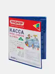 Касса букв, слогов и счета ПИФАГОР, с цветным рисунком, А5, ПВХ