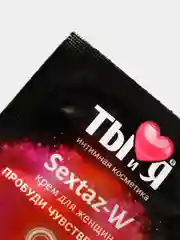Коралловый крем Sextaz-W с возбуждающим эффектом для женщин "ТЫ и Я"