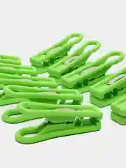 Салатовый набор цветных пластиковых прищепок бельевых, 10 штук