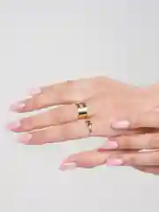 Золотой женские парные кольца с бабочками, 2 шт
