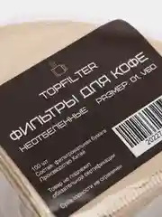 Коричневый фильтры для кофеварки капельного типа, V60, Размер 01, 100шт