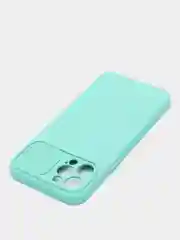 Бирюзовый чехол для iPhone 11, 13, 12, Pro, Max, Mini, защита камеры, бархатный