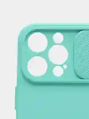 Бирюзовый чехол для iPhone 11, 13, 12, Pro, Max, Mini, защита камеры, бархатный