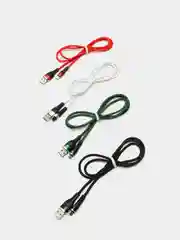 Кабель для зарядки телефона USB Type-С / Micro-USB / Lightning, 1 м