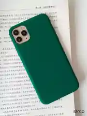 Зеленый чехол Silicone Case для iPhone 11, XR, 7, 8, 12, 12 Pro, 11, XS, X, 8+, 7+, SE 2020, 6s, 6
