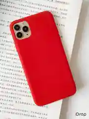 Красный чехол Silicone Case для iPhone 11, XR, 7, 8, 12, 12 Pro, 11, XS, X, 8+, 7+, SE 2020, 6s, 6