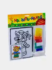 Набор для творчества "Насыпь-наклей" (Лисенок), фабрика игрушек ЭРА