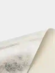 Кожзам с напылением, А4, белый, серебро