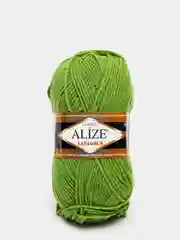 Оливковый пряжа Alize Lanagold 51% Акрил 49% Шерсть 100г 240м (часть 1)