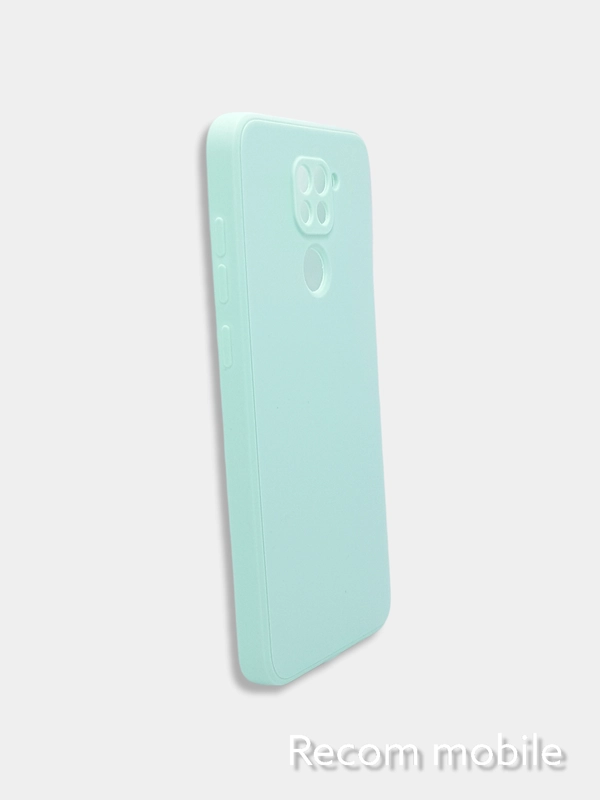 Чехол для Xiaomi Redmi Note 9, матовый, силиконовый, с закрытым низом и бархатом внутри
