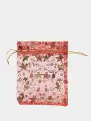 Красный подарочный мешочек из органзы 11*15 см