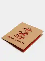 Коралловый открытка крафт мини