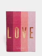 Блокнот в клетку "LOVE", на скрепке, 32 листа