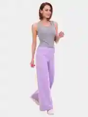 Лавандовый брюки женские широкие Палаццо с завышенной талией