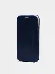 Темно-синий чехол-книжка для Apple iPhone 13, Pro, Pro Max, mini (Айфон), из экокожи и силикона