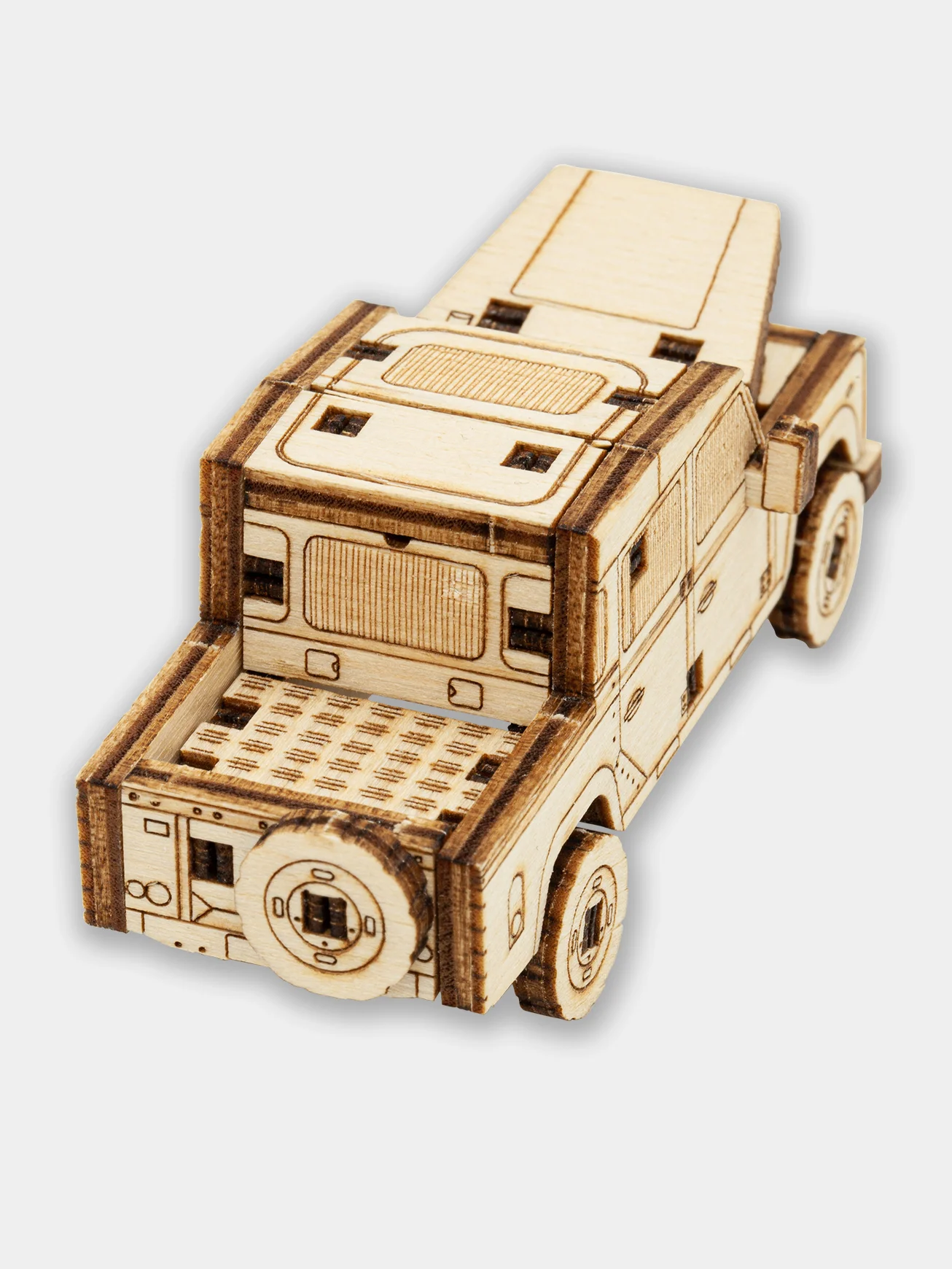 Деревянный конструктор UNIWOOD UNIT Странник/ Сборная модель Land Rover Defender/ Дефендер