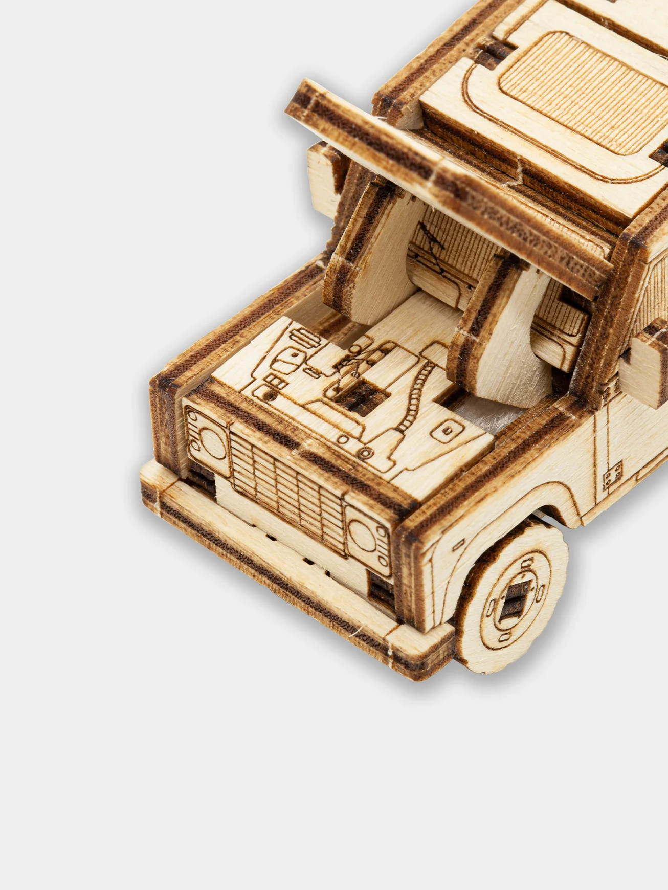 Деревянный конструктор UNIWOOD UNIT Странник/ Сборная модель Land Rover Defender/ Дефендер