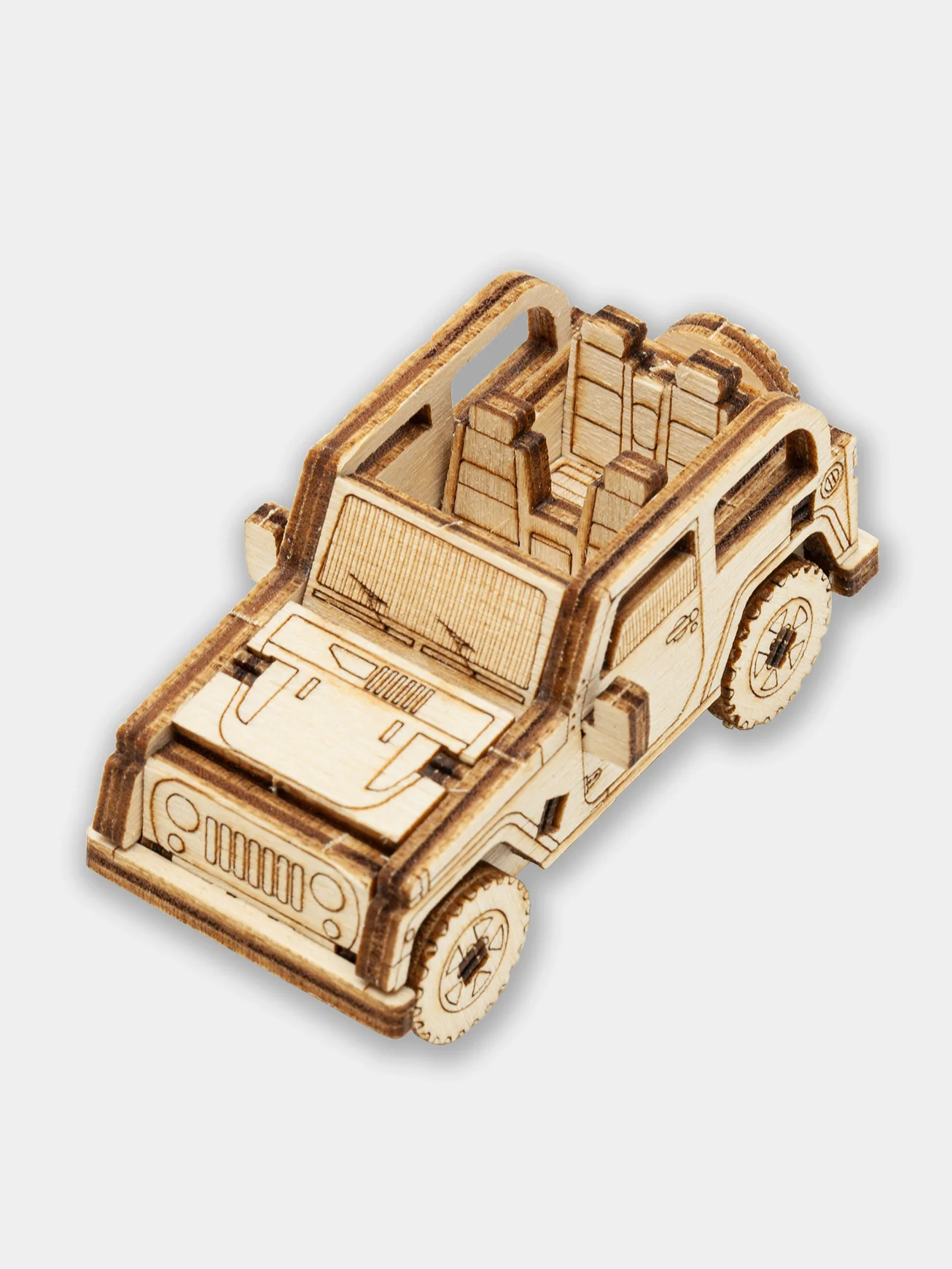 Деревянный конструктор UNIWOOD UNIT Экстремал / Сборная модель Jeep Wrangler / Вранглер