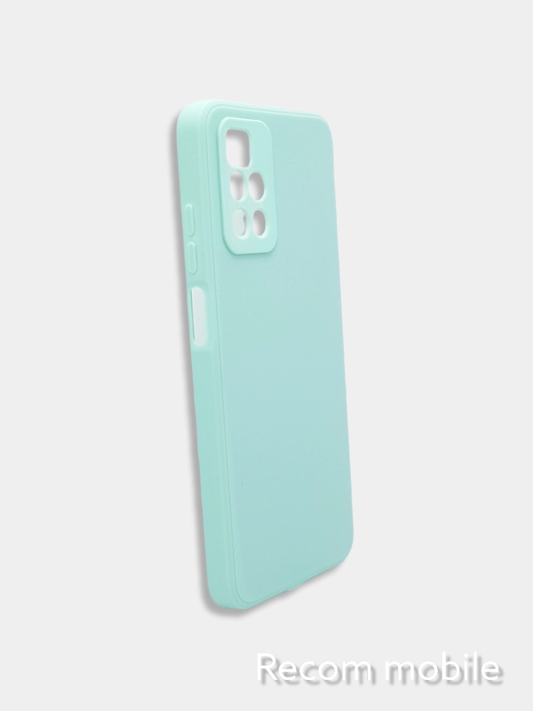 Чехол для Xiaomi Redmi 10 силиконовый с защитой камеры и бархатом внутри Редми 10