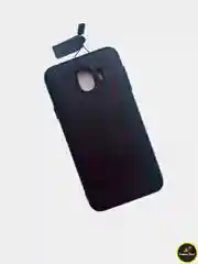 Черный чехол кожа + силикон для Samsung J4 2018