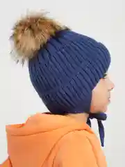 Синий детские шапки