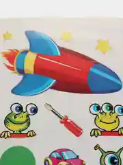 Салатовый книга для детей 4-7 лет, с наклейками, 12 страниц, размер 22 x 16