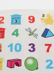 Лазурный книга для детей 4-7 лет, с наклейками, 12 страниц, размер 22 x 16