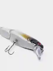 Серебряный cекционный 3D воблер (10,5см, 15гр)