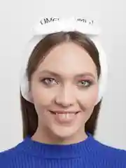 Белый повязка для волос OMG