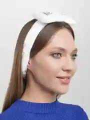 Белый повязка для волос OMG